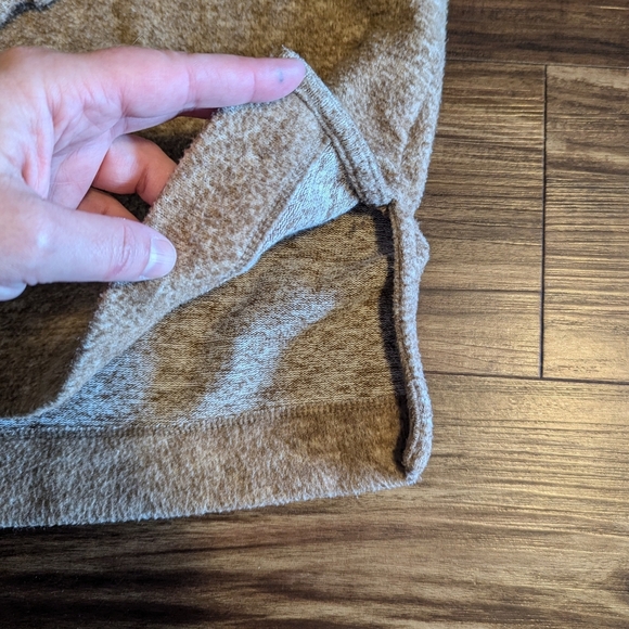 Maeve for Anthropologie XL cowl turtleneck sweater, camel, oversized women's - Picture 5 of 15